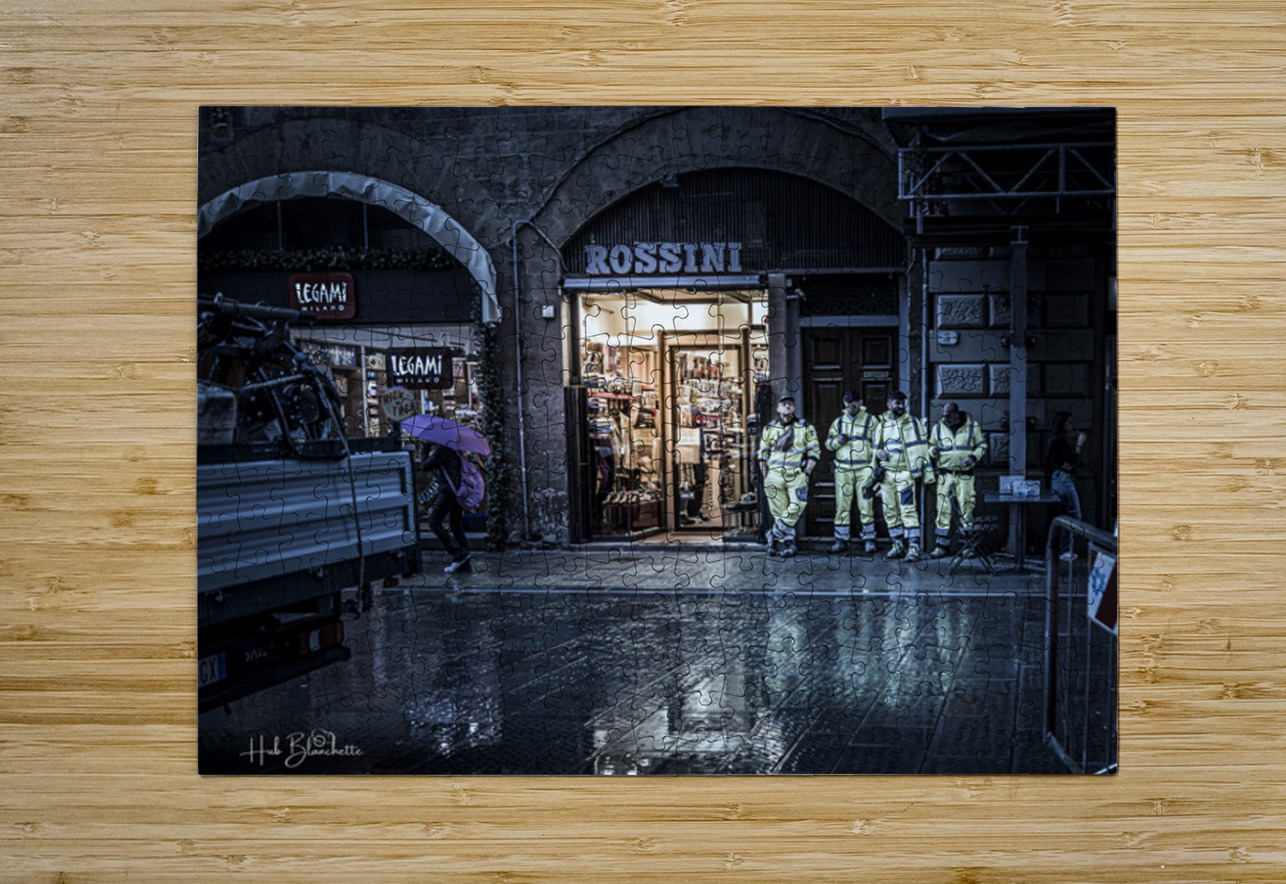 City Workers Florence Italy Hub Blanchette Puzzle printing