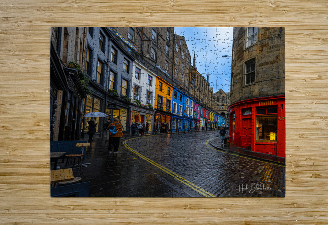 Victoria Street in Edinburgh Scotland UK Hub Blanchette Puzzle printing
