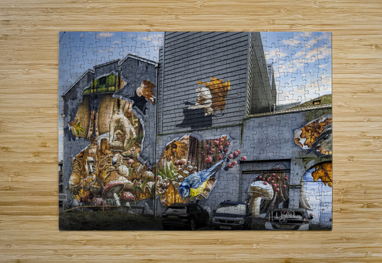 Fellow Glasgow Residents Mural Scotland UK Hub Blanchette Puzzle printing