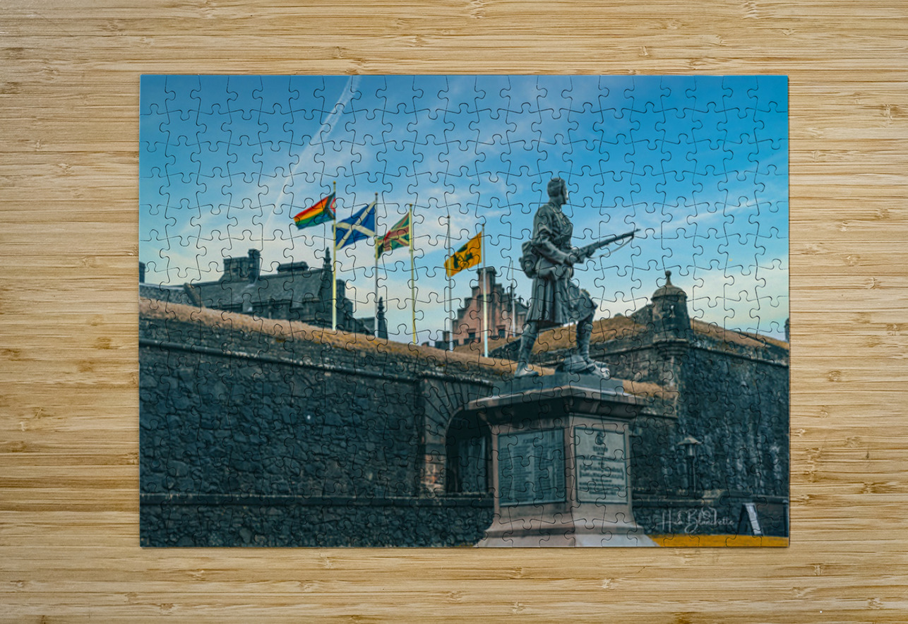 Stirling Castle and Sutherland Highlanders War Memorial Scotland UK Hub Blanchette Puzzle printing