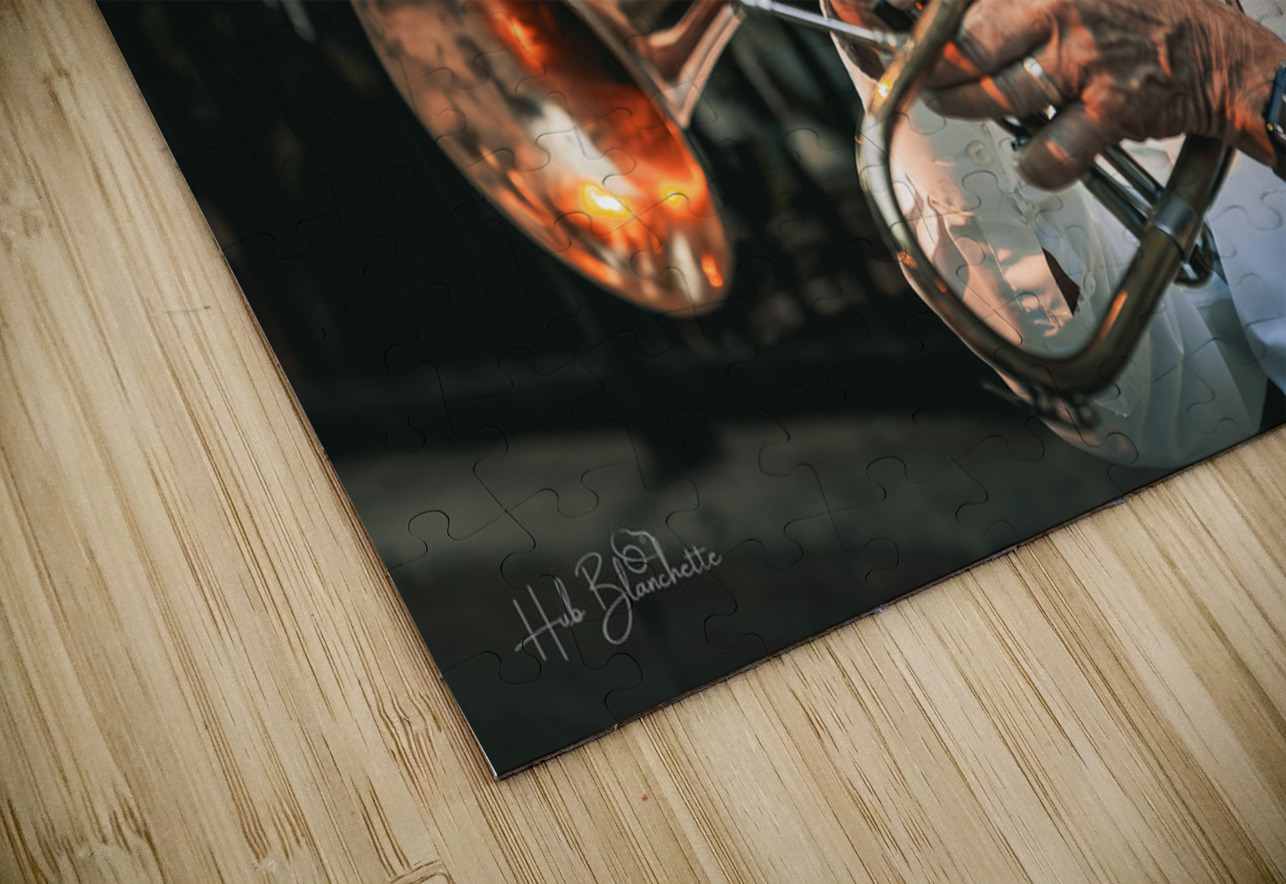 Street Musician Claude Berger Old Quebec City Canada Hub Blanchette Puzzle