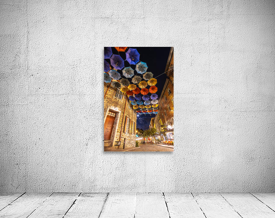 Umbrella Alley Rue Du Cul-Du Sac Old Quebec Canada Wall Preview
