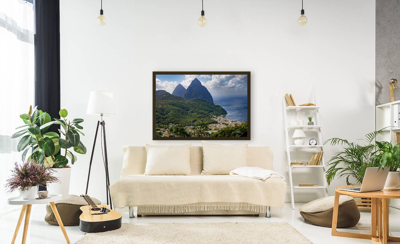 Les Piton In Saint Lucia Reproduction