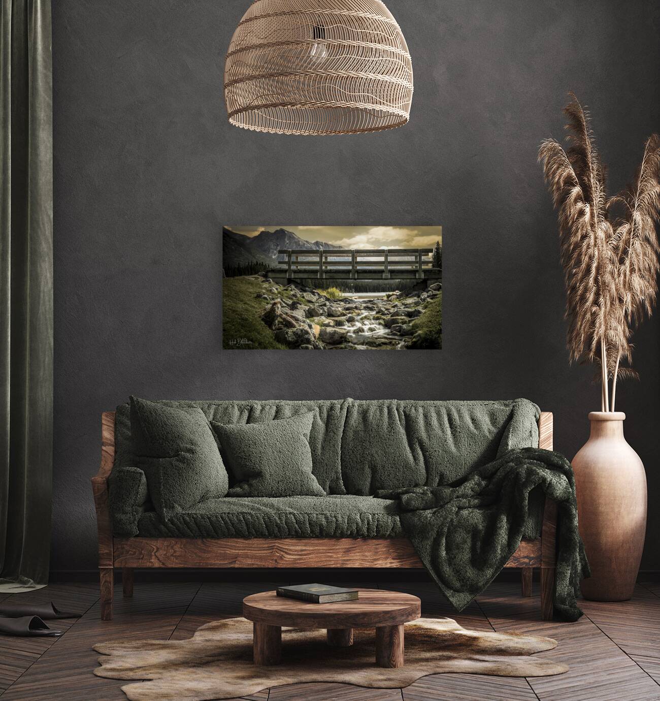 Sunrise At Johnson Lake In Banff Alberta Canada Reproduction